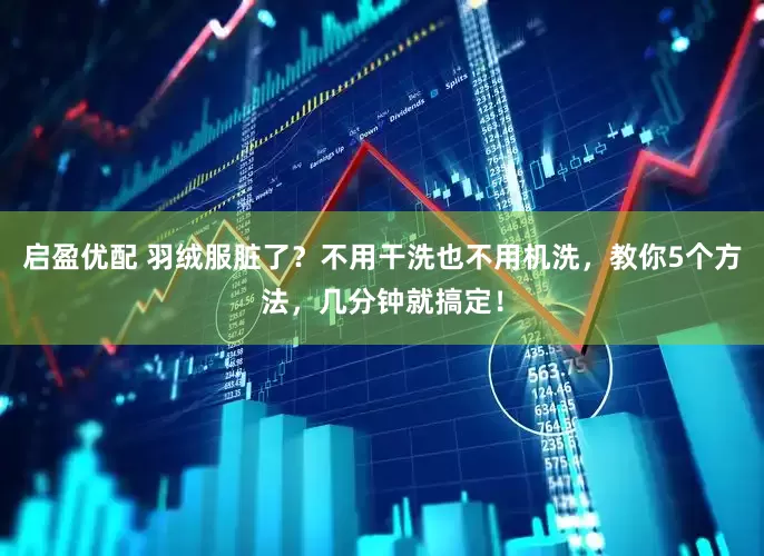 启盈优配 羽绒服脏了？不用干洗也不用机洗，教你5个方法，几分钟就搞定！