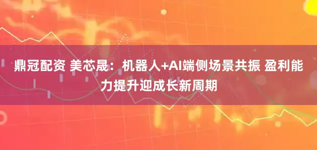 鼎冠配资 美芯晟：机器人+AI端侧场景共振 盈利能力提升迎成长新周期